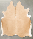 Beige X-Large Brazilian Cowhide Rug 7'3"H x 6'2"W #B27218 by Hudson Hides
