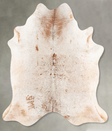 Salt and Pepper Brown X-Large Brazilian Cowhide Rug 7'1"H x 6'5"W #B27221 by Hudson Hides