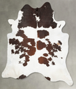 Brown and White XX-Large Brazilian Cowhide Rug 9'1"H x 7'3"W #B27223 by Hudson Hides