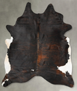 Dark Brindle XX-Large Brazilian Cowhide Rug 8'6"H x 6'11"W #B27224 by Hudson Hides