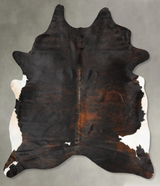 Dark Brindle XX-Large Brazilian Cowhide Rug 8'6"H x 6'11"W #B27224 by Hudson Hides