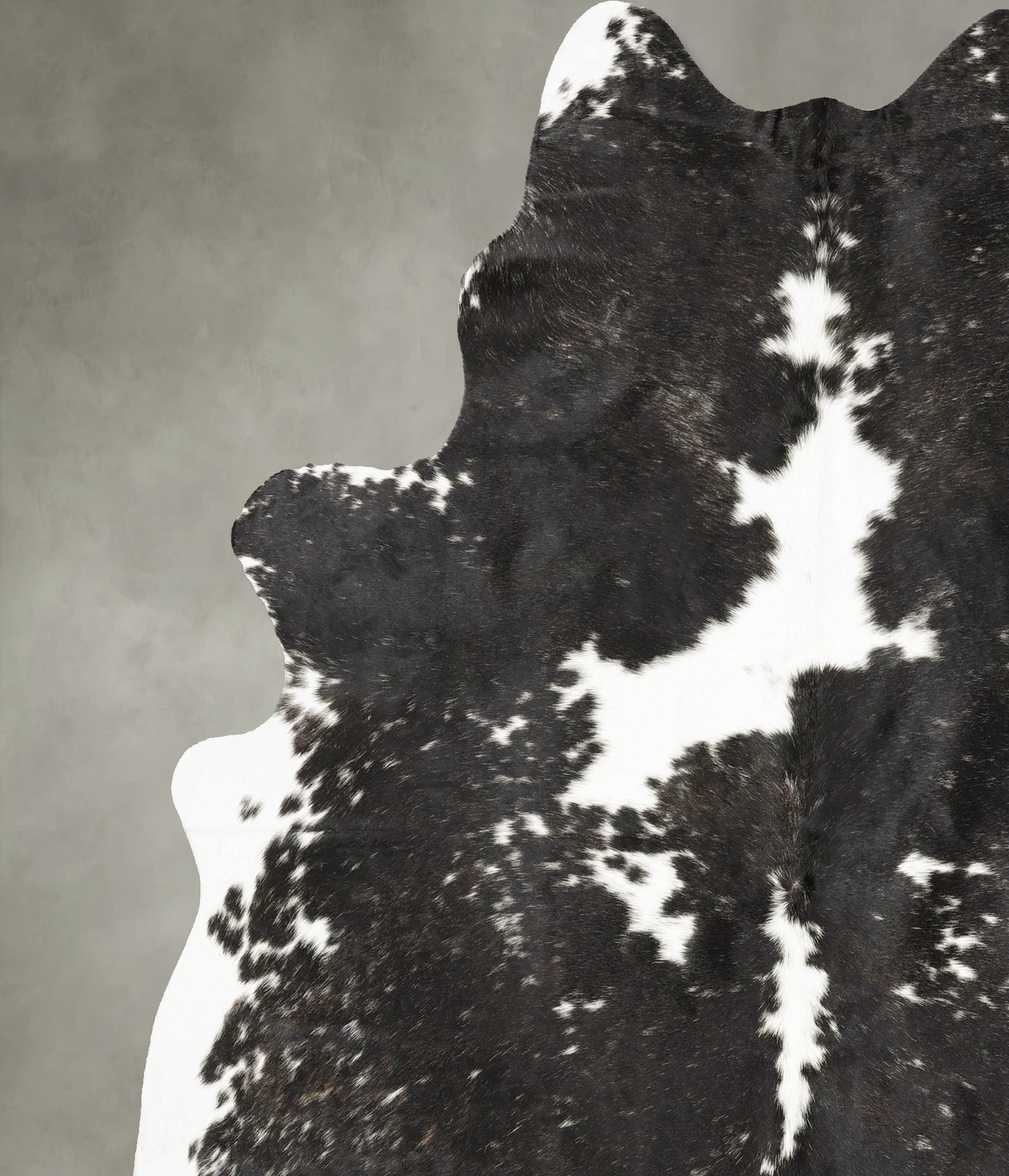 Black and White XX-Large Brazilian Cowhide Rug 7'11"H x 6'8"W #B27225 by Hudson Hides