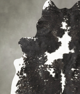 Black and White XX-Large Brazilian Cowhide Rug 7'11"H x 6'8"W #B27225 by Hudson Hides