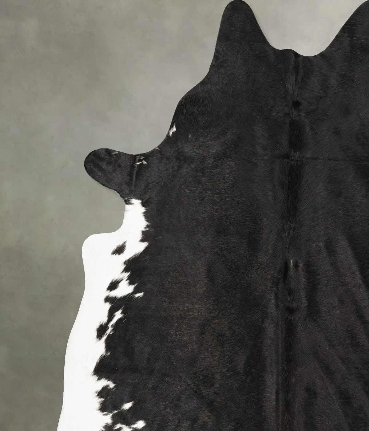 Black and White XX-Large Brazilian Cowhide Rug 8'0"H x 7'1"W #B27226 by Hudson Hides