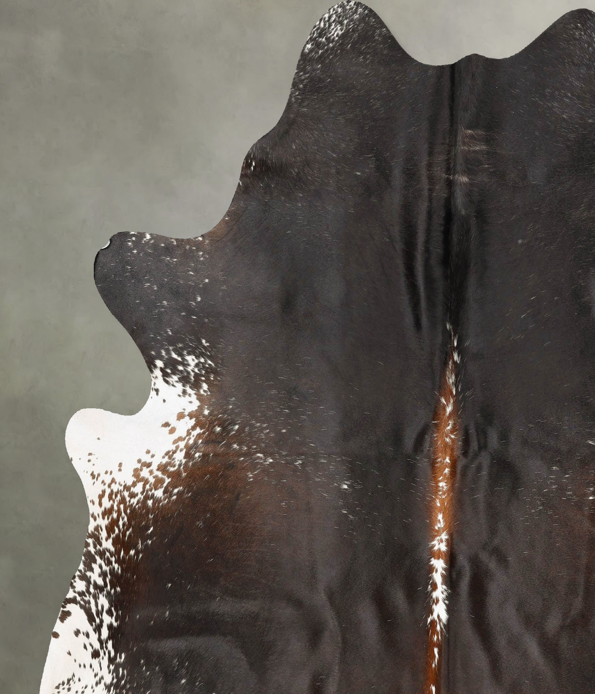 Salt and Pepper Black XX-Large Brazilian Cowhide Rug 7'6"H x 6'10"W #B27229 by Hudson Hides