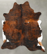 Dark Brindle XX-Large Brazilian Cowhide Rug 7'11"H x 6'10"W #B27231 by Hudson Hides