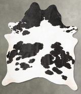 Black and White XX-Large Brazilian Cowhide Rug 8'4"H x 6'6"W #B27233 by Hudson Hides