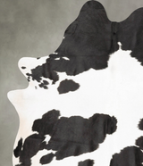 Black and White XX-Large Brazilian Cowhide Rug 8'4"H x 6'6"W #B27233 by Hudson Hides