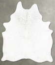 Light Grey X-Large Brazilian Cowhide Rug 8'1"H x 5'11"W #B27235 by Hudson Hides