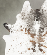 Salt and Pepper Brown XX-Large Brazilian Cowhide Rug 8'11"H x 6'7"W #B27237 by Hudson Hides