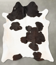 Black and White X-Large Brazilian Cowhide Rug 7'6"H x 6'6"W #B27239 by Hudson Hides
