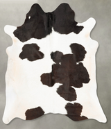 Black and White X-Large Brazilian Cowhide Rug 7'6"H x 6'6"W #B27239 by Hudson Hides