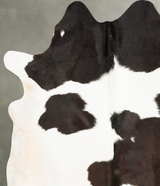 Black and White X-Large Brazilian Cowhide Rug 7'6"H x 6'6"W #B27239 by Hudson Hides