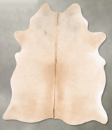 Beige X-Large Brazilian Cowhide Rug 7'7"H x 6'1"W #B27244 by Hudson Hides