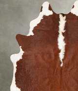 Hereford XX-Large Brazilian Cowhide Rug 9'1"H x 7'1"W #B27249 by Hudson Hides