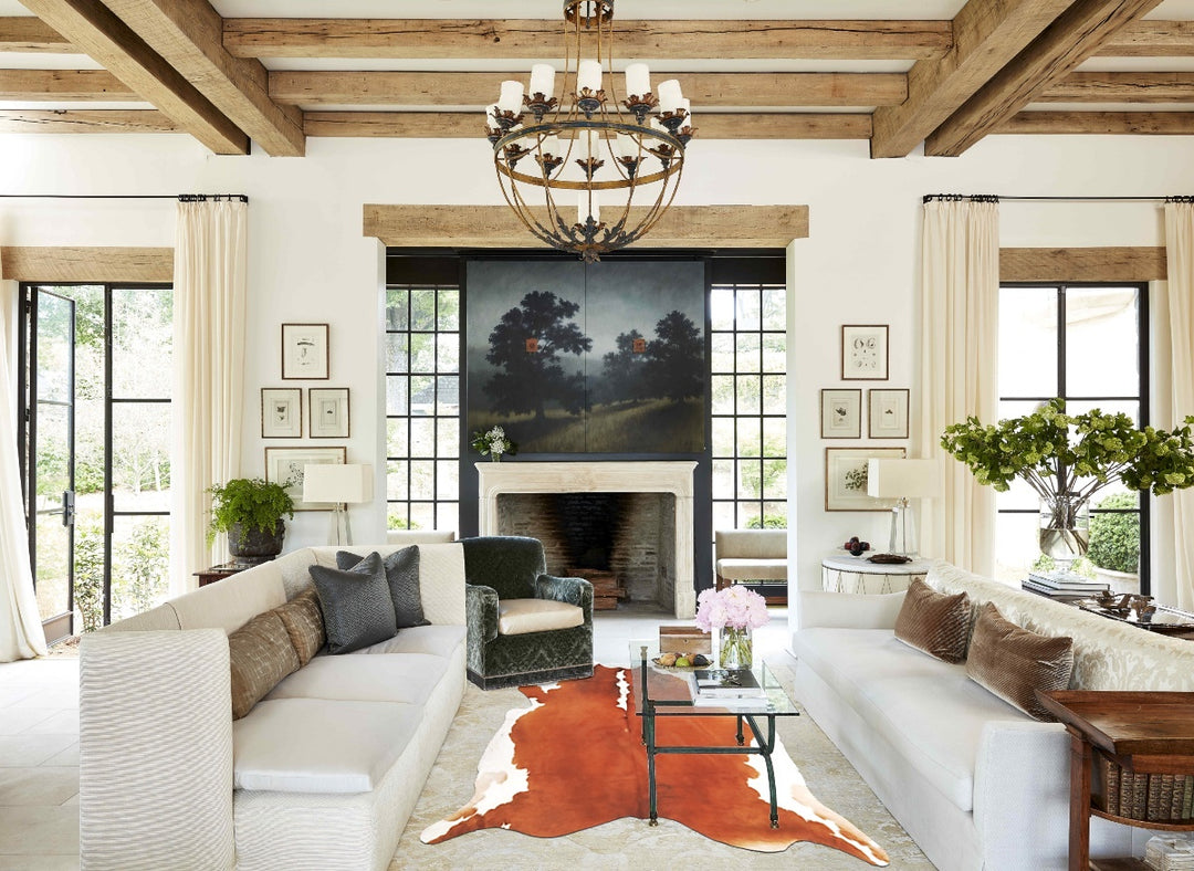Hereford XX-Large Brazilian Cowhide Rug 7'10"H x 7'9"W #B2724 by Hudso