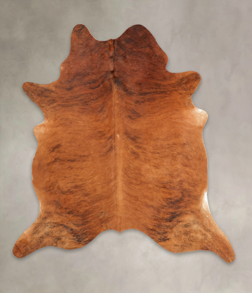 Medium Brindle XX-Large Brazilian Cowhide Rug 7'6"H x 6'9"W #B2725 by Hudson Hides