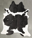 Black and White XX-Large Brazilian Cowhide Rug 8'7"H x 6'11"W #B27253 by Hudson Hides