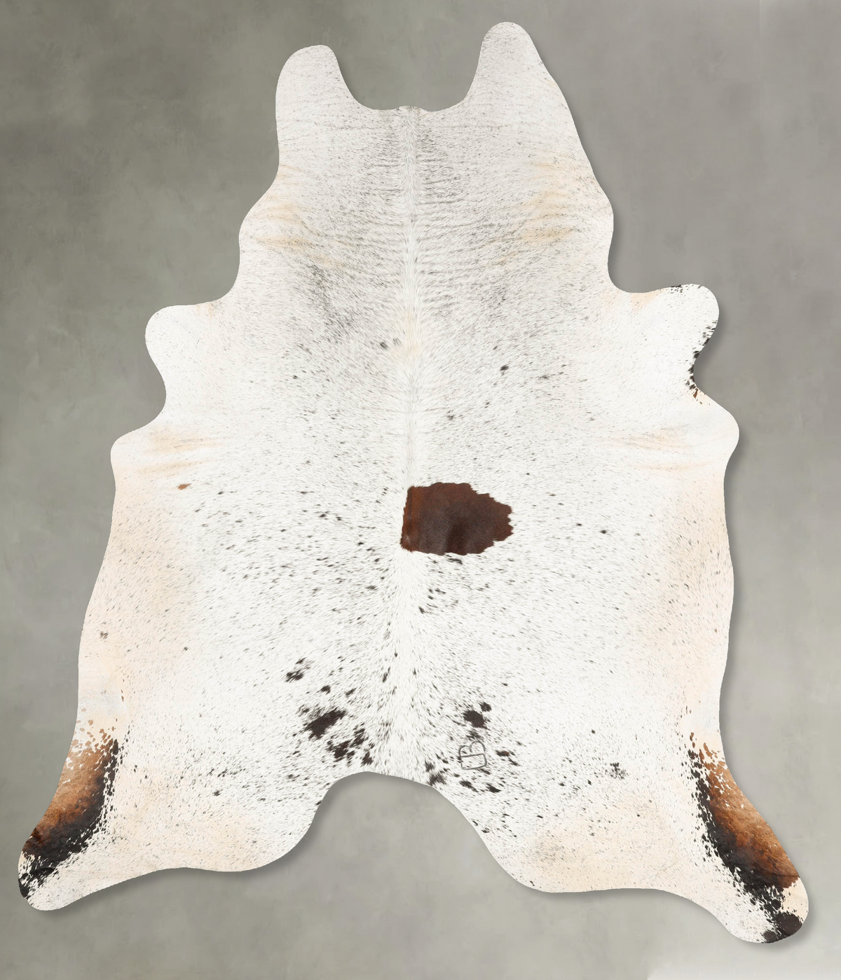 Salt and Pepper Brown Cowhide Rug #B27254