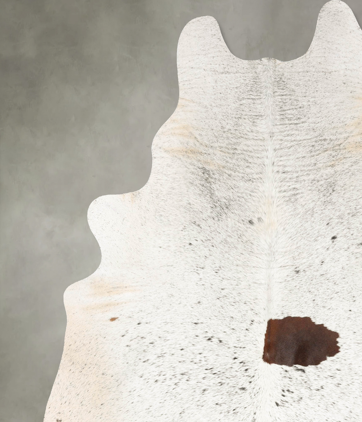 Salt and Pepper Brown Cowhide Rug #B27254