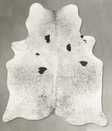 Salt and Pepper Black X-Large Brazilian Cowhide Rug 7'10"H x 6'1"W #B27256 by Hudson Hides
