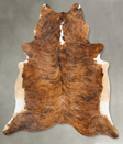 Medium Brindle XX-Large Brazilian Cowhide Rug 7'11"H x 7'2"W #B27260 by Hudson Hides