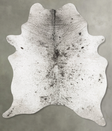 Salt and Pepper Black XX-Large Brazilian Cowhide Rug 8'7"H x 5'11"W #B27262 by Hudson Hides