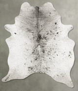 Salt and Pepper Black XX-Large Brazilian Cowhide Rug 8'7"H x 5'11"W #B27262 by Hudson Hides