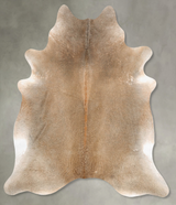 Grey with Beige X-Large Brazilian Cowhide Rug 7'5"H x 6'8"W #B27263 by Hudson Hides