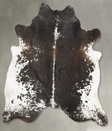 Salt and Pepper Black XX-Large Brazilian Cowhide Rug 7'8"H x 7'2"W #B27268 by Hudson Hides