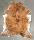 Medium Brindle XX-Large Brazilian Cowhide Rug 7'11"H x 6'10"W #B27272 by Hudson Hides