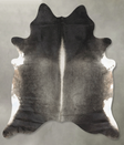 Dark Grey XX-Large Brazilian Cowhide Rug 7'10"H x 6'9"W #B27273 by Hudson Hides
