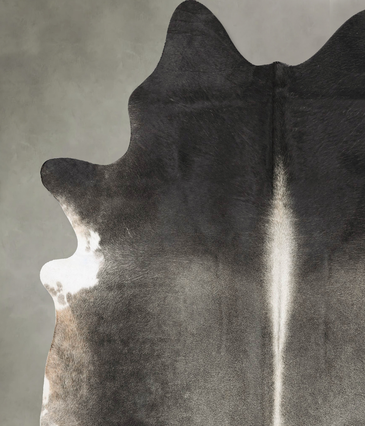 Dark Grey XX-Large Brazilian Cowhide Rug 7'10"H x 6'9"W #B27273 by Hudson Hides