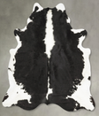 Black and White XX-Large Brazilian Cowhide Rug 8'1"H x 6'11"W #B27274 by Hudson Hides
