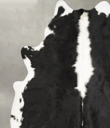 Black and White XX-Large Brazilian Cowhide Rug 8'1"H x 6'11"W #B27274 by Hudson Hides