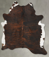 Dark Brindle X-Large Brazilian Cowhide Rug 7'9"H x 6'5"W #B27275 by Hudson Hides