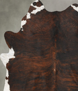 Dark Brindle X-Large Brazilian Cowhide Rug 7'9"H x 6'5"W #B27275 by Hudson Hides