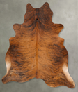 Medium Brindle X-Large Brazilian Cowhide Rug 7'5"H x 6'7"W #B27276 by Hudson Hides