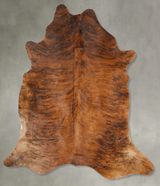Medium Brindle XX-Large Brazilian Cowhide Rug 7'5"H x 6'11"W #B27278 by Hudson Hides
