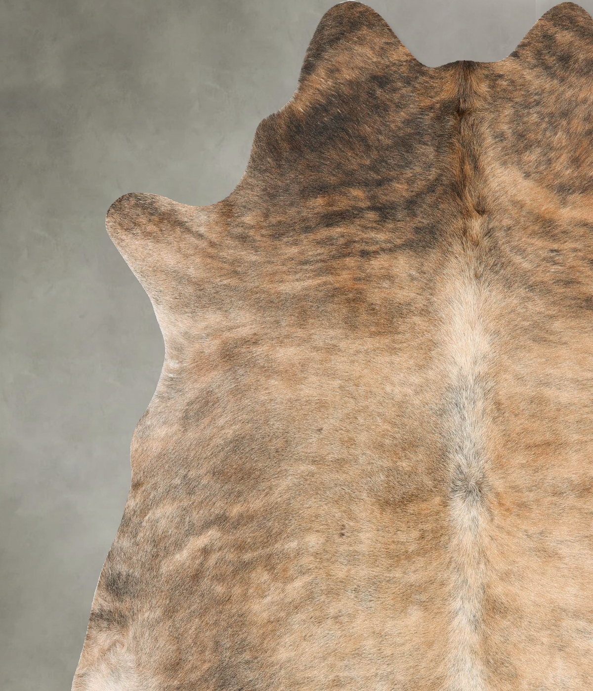 Light Brindle X-Large Brazilian Cowhide Rug 7'2"H x 6'3"W #B27279 by Hudson Hides