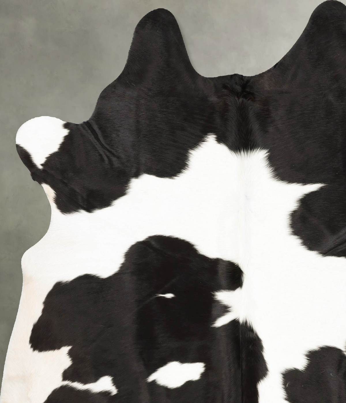 Black and White X-Large Brazilian Cowhide Rug 7'0"H x 6'3"W #B27282 by Hudson Hides