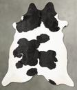Black and White XX-Large Brazilian Cowhide Rug 7'11"H x 6'10"W #B27284 by Hudson Hides