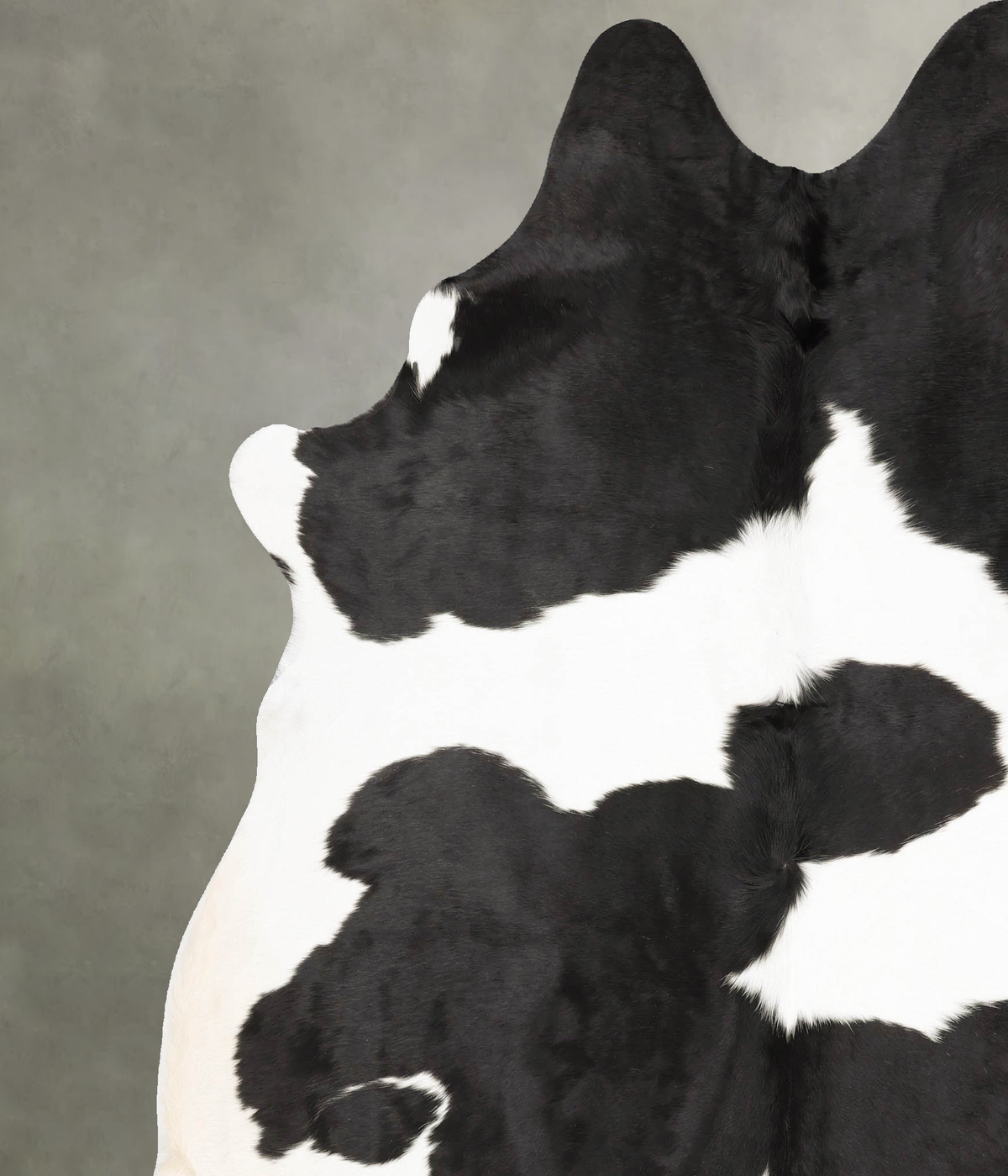 Black and White XX-Large Brazilian Cowhide Rug 7'11"H x 6'10"W #B27284 by Hudson Hides