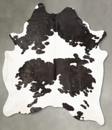 Black and White XX-Large Brazilian Cowhide Rug 9'1"H x 7'1"W #B27285 by Hudson Hides