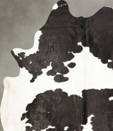 Black and White XX-Large Brazilian Cowhide Rug 9'1"H x 7'1"W #B27285 by Hudson Hides