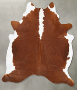 Hereford XX-Large Brazilian Cowhide Rug 8'4"H x 6'11"W #B27289 by Hudson Hides