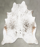 Salt and Pepper Brown XX-Large Brazilian Cowhide Rug 8'3"H x 7'2"W #B27291 by Hudson Hides