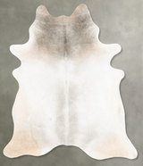 Grey with Beige XX-Large Brazilian Cowhide Rug 7'11"H x 6'7"W #B27294 by Hudson Hides