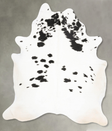 Black and White XX-Large Brazilian Cowhide Rug 8'4"H x 6'8"W #B27295 by Hudson Hides