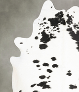 Black and White XX-Large Brazilian Cowhide Rug 8'4"H x 6'8"W #B27295 by Hudson Hides